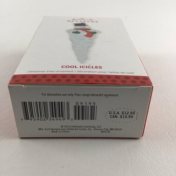 Hallmark Keepsake Christmas Tree Ornament Cool Icicles Snowman New 2013 2a - Picture 6 of 6